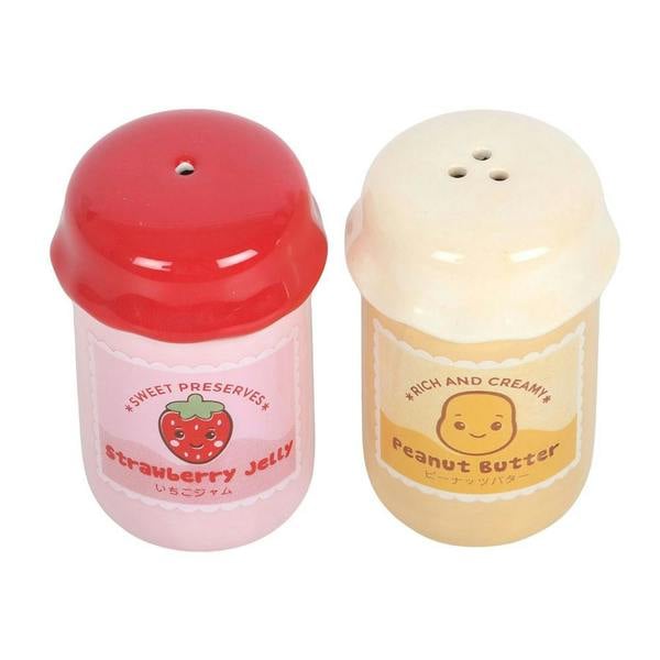 Kingsbury Gifts Peanut Butter and Jelly Ceramic Salt & Pepper Shakers