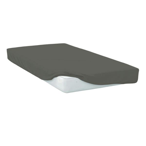 Belledorm Easycare Percale Extra Deep Fitted Sheet - Grey - 