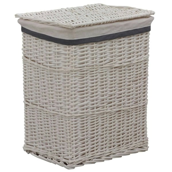 Berkfield Laundry Basket White Willow