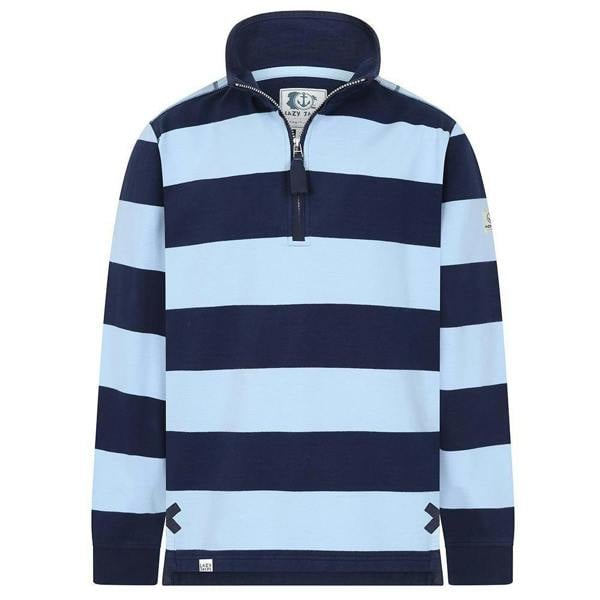 Lazy Jacks Mens Striped Sweatshirt - Sky