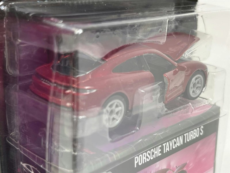 Jada Porsche Taycan Turbo S Red 1:64 Scale Pink Slips Jada 213291000