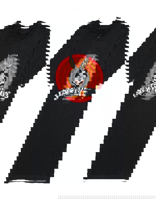 Looney Tunes Womens Black Bugs Bunny Short Sleeved T-Shirt