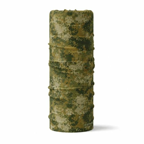 RUFFNEK Green Moss Camo Neck Gaiter Snood for Outdoor Wear | RUFFNEK®