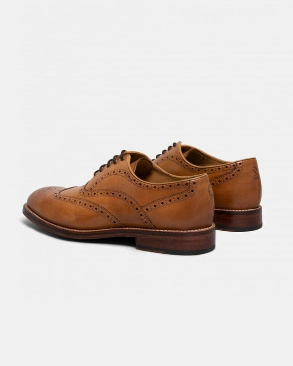 Oliver Sweeney Aldeburgh Mens Leather Brogue - Tan