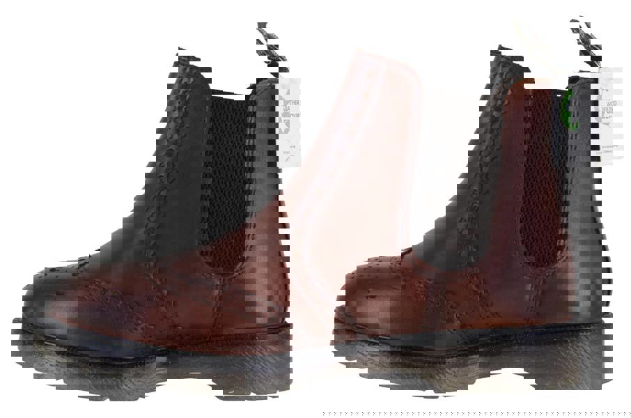 Frank James Warkton Mens Classic Dealer Chelsea Leather Brogue Ankle Boots