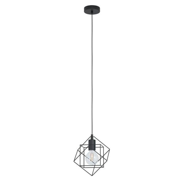 Pagazzi Lighting Helix 1 Light Black Pendant Ceiling Light