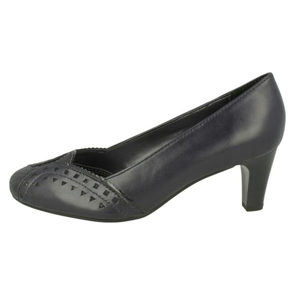 Padders Ladies Padders Heeled Court Shoes Janet