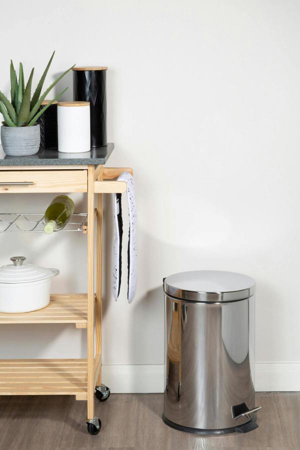 Parker Stainless Steel 20 Litre Pedal Bin