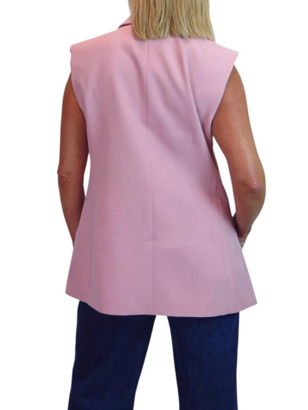 Paulo Due Oversized Sleeveless Blazer Waistcoat