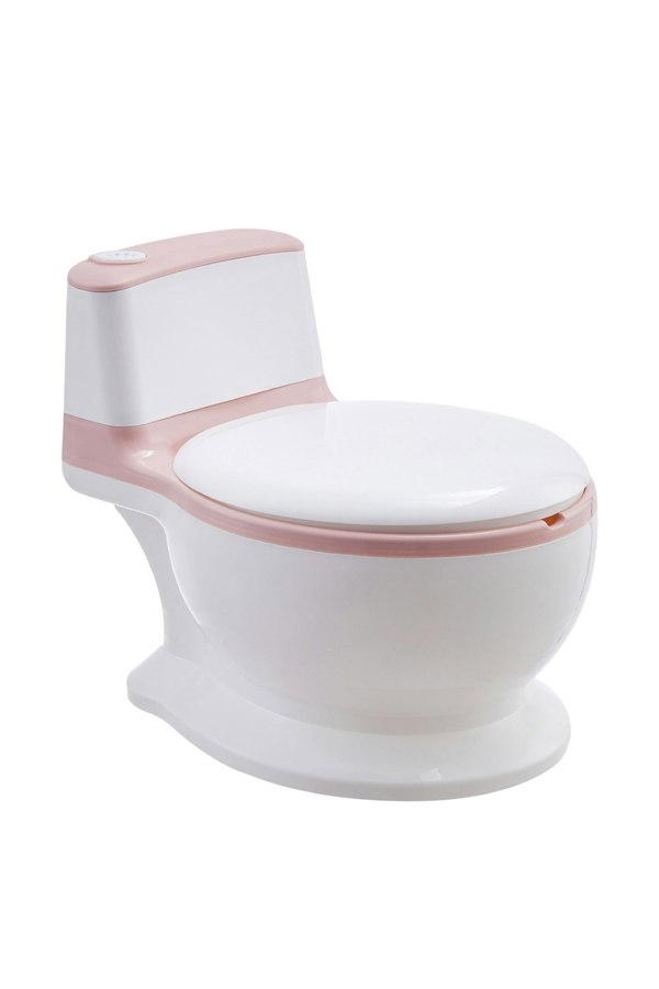 Living and Home Comfortable PVC Seat Cushion Pink Plastic Training Potty Seat for Toddlers