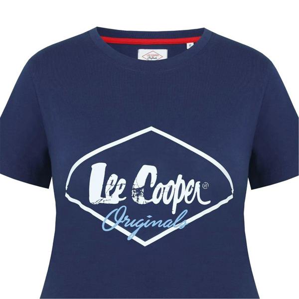 Lee Cooper Womens/Ladies Diamond Logo T-Shirt - Navy - 