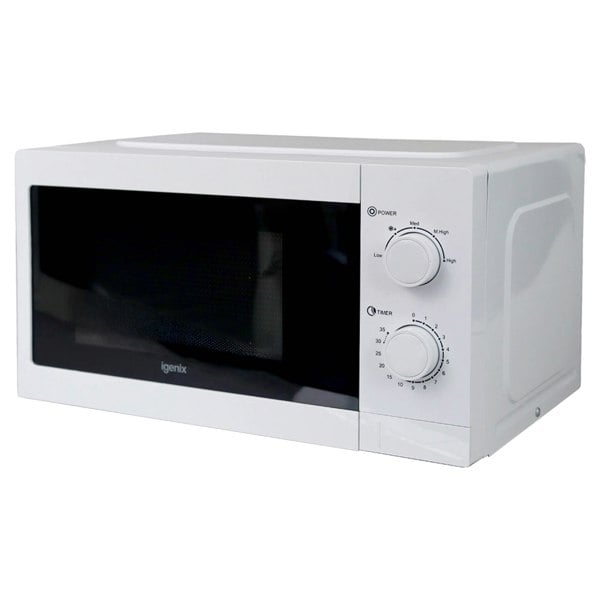 igenix Manual Microwave, 20 Litre, 5 Power Settings, 800W, White, IGMS08080W