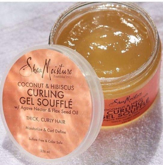 Shea Moisture Coconut Curling Gel Souffle with nutrient-rich Coconut Oil and Fair Trade Shea Butter from Ghana are natural and effective ingredients that moisturise and protect hair while replenishing lost oils.