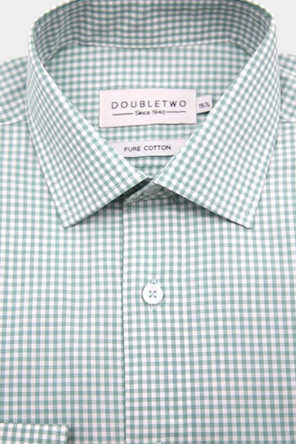 Apple Green Cotton Long Sleeve Shirt