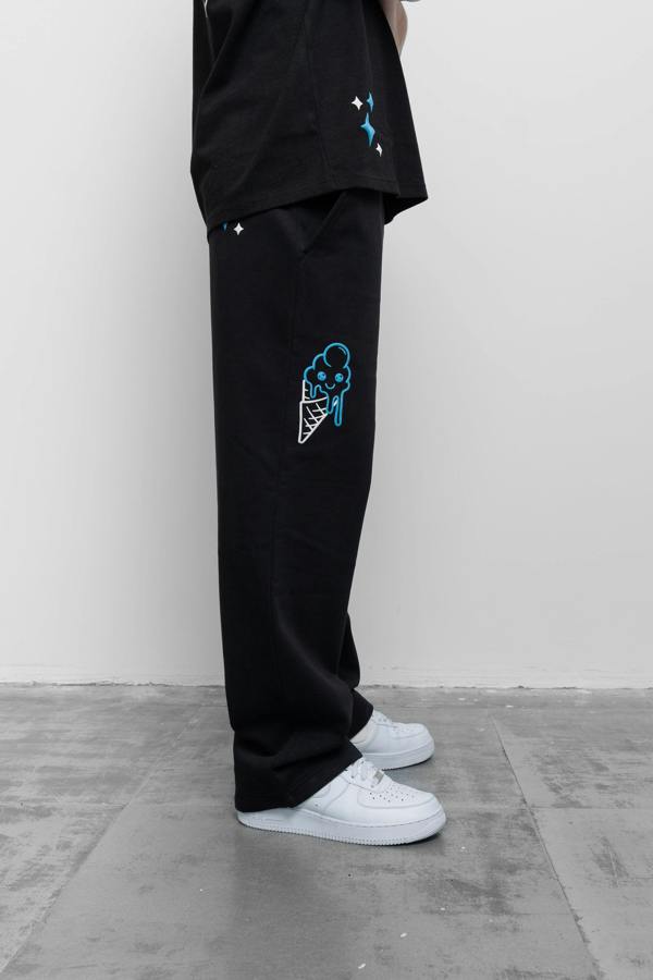 Fresh Couture Fresh Flavours Joggers - Black/Blue