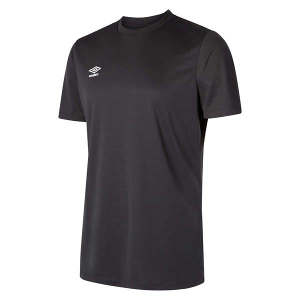 Umbro Mens Club Short-Sleeved Jersey - Carbon/White - 