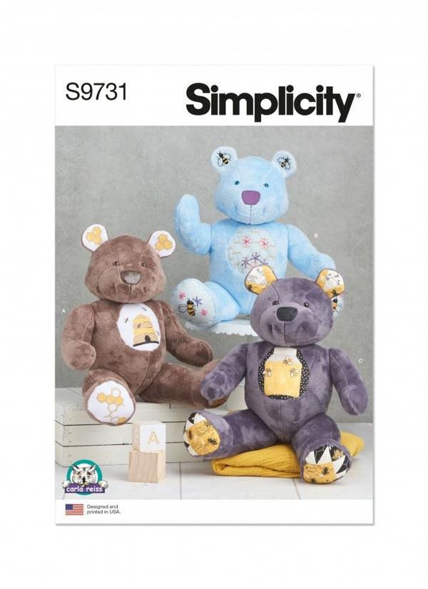 Simplicity Sewing Pattern 9731, Toys One Size - Intermediate