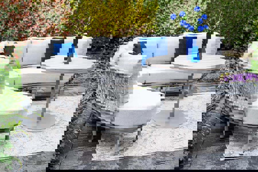 Garden Impressions Matera - Corner Sofa, Chair and High Round Table