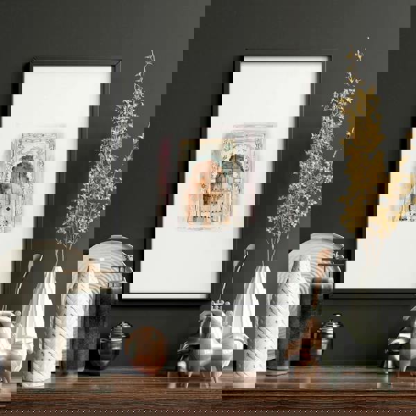 Wall Canvases For Living Room | Set of 3 Moroccan Inspired Wall art Prints