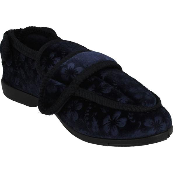Jo & Joe Ladies Jo & Joe Adustable Hook And Loop Slippers Gladys