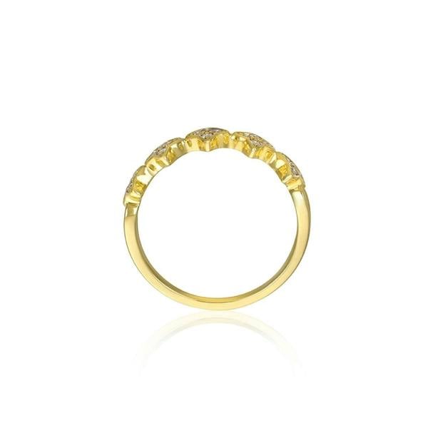 Sarah Layton Quatrefoil Diamond Ring, 0.15ct - 18ct Yellow Gold - DOM378/RA/N