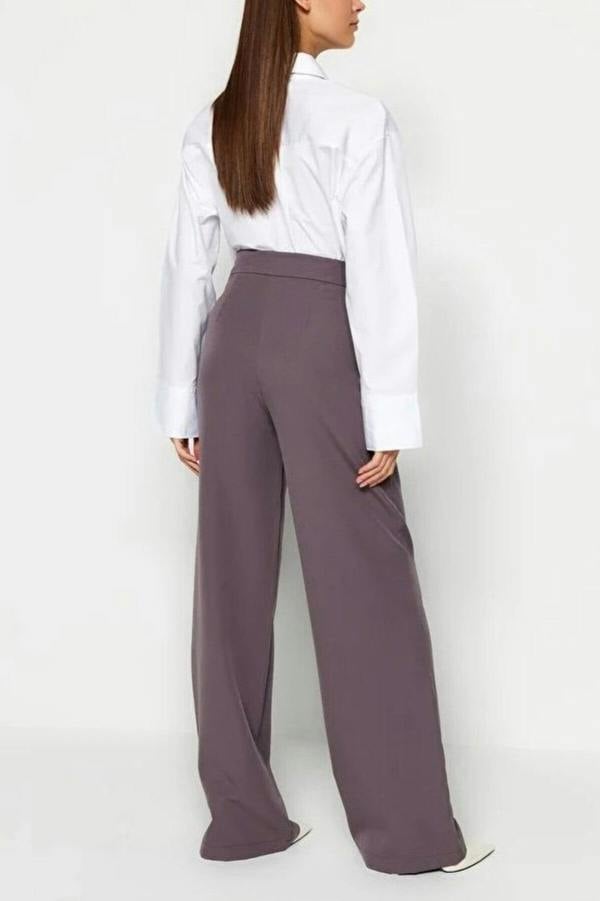 WOVCOR Wide Leg Woven Trousers