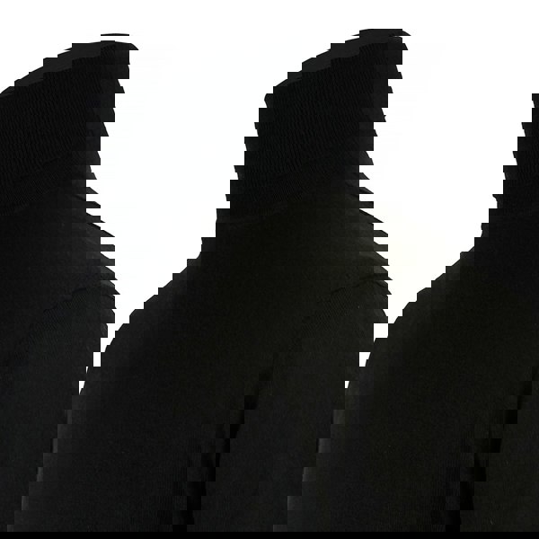 David WeJ Harry Merino Wool Roll Neck Sweater- Black