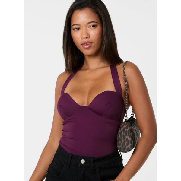Pink Vanilla Bra Cup Halter Neck Top
