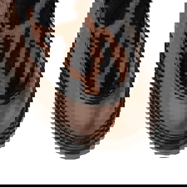 Embassy London Strapp - Brown & Cow - Women’s leather loafer with buckle