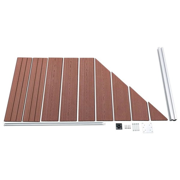 Berkfield Fence Panel WPC 95x(105-180) cm Brown