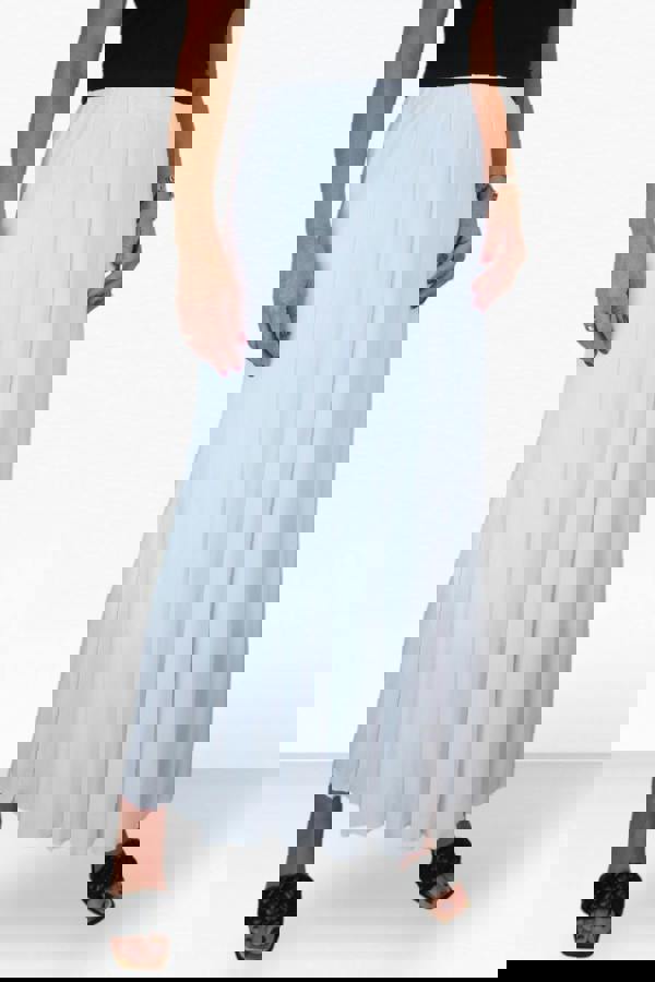 Paulo Due Women's Panelled 38" Elastic Waist Maxi Skirt