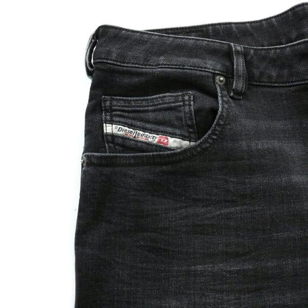 Diesel Mens D-Yennox Denim Faded Jeans - Black - 