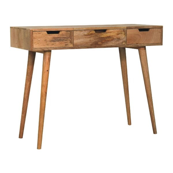 Wyld Haus Saint Paul de Vence Oak Mango Wood Dressing Table 3 Drawers