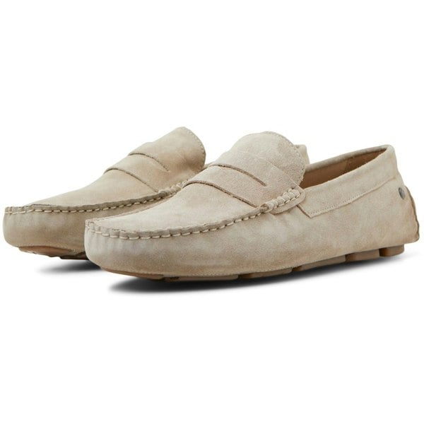Jack & Jones Jensen Suede Men's Moonbeam Loafers - Beige