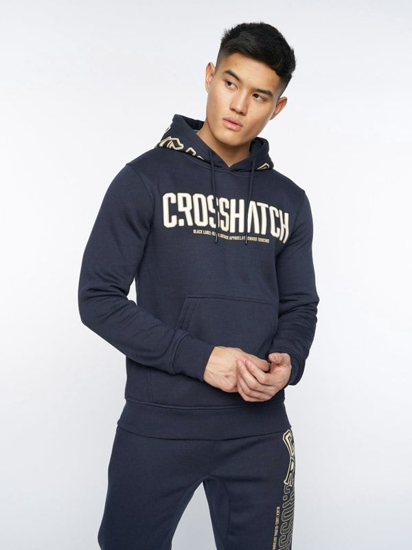 Crosshatch Doddington Hoodie Navy
