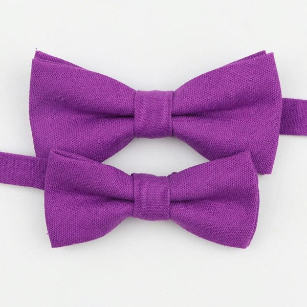 Mr Townsend Suits Mr and Master Linen Bow Tie Sets