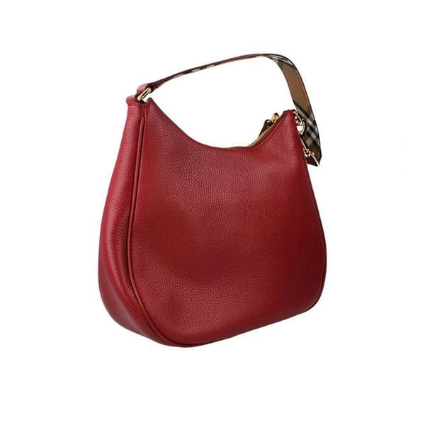 Burberry Hobo Handbag - Antique Red