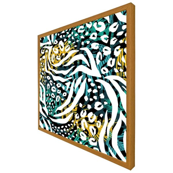 Benjamin Tate Design Tropical leaves & animal print (Picutre Frame)