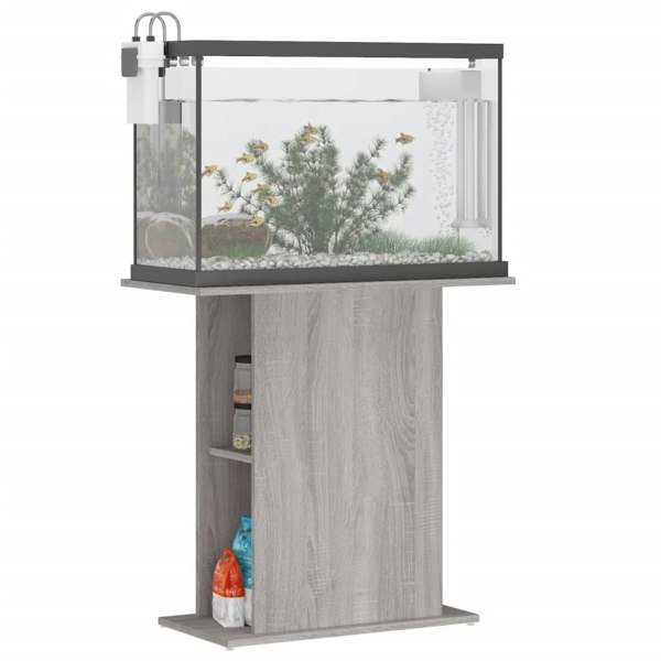 Berkfield Aquarium Stand Grey Sonoma 36x75x72.5 cm Engineered Wood