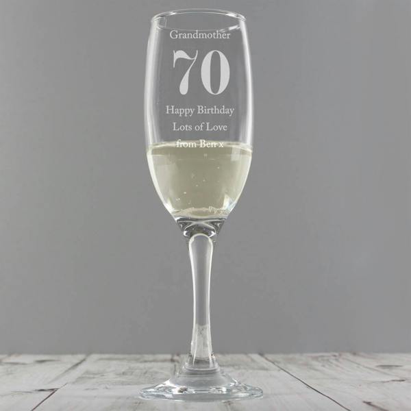Personalised Birthday Big Age Flute - lifestyle shot