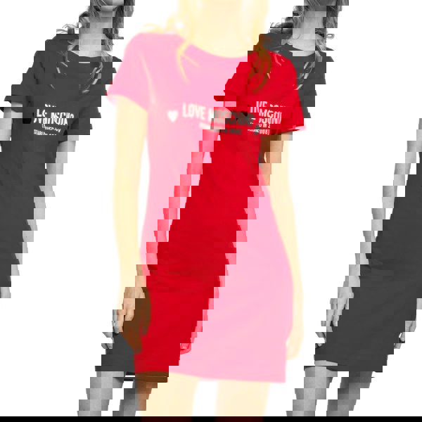 Moschino Love Moschino Logo Red T-Shirt Dress