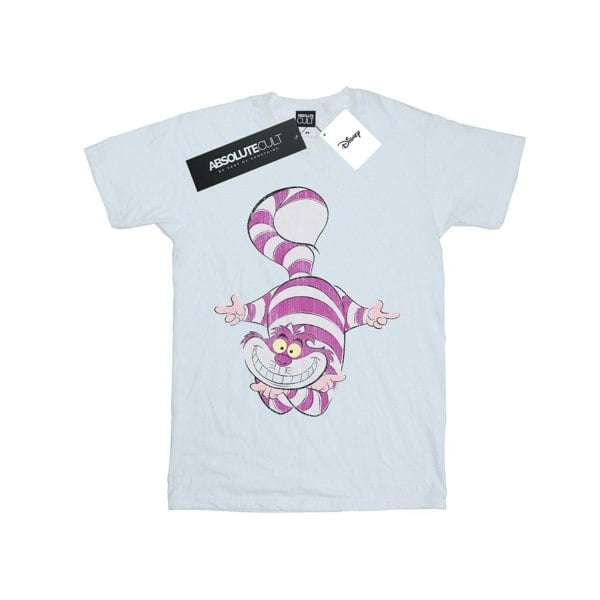 Disney Mens Alice In Wonderland Cheshire Cat Upside Down T-Shirt - White