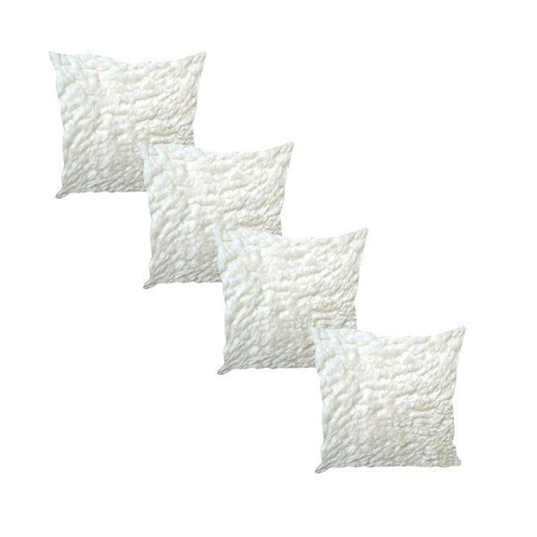 Premium Luxury Footstool with Cozy fur| off white Creamy Footstool Bench - ISTOOLS