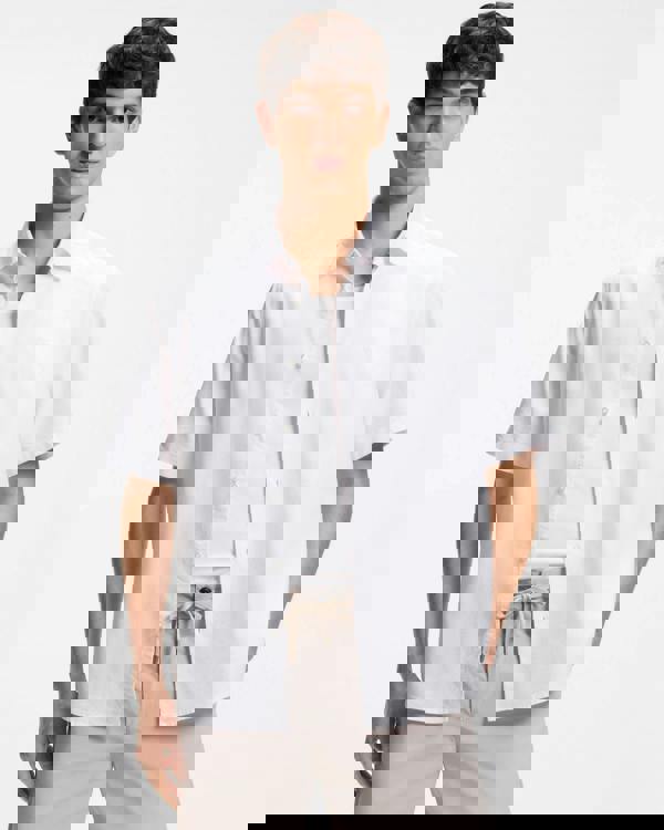 BOSS Orange Rash 2 Mens Short Sleeve Shirt - White 100