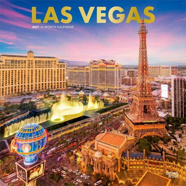 Las Vegas Calendar 2027, Wall Calendars, Month To View, Travel, Gift