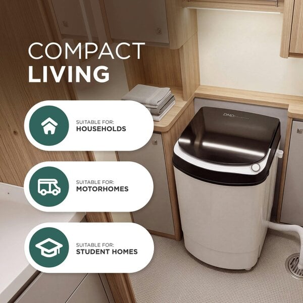 DMD Collective 9kg Spin Dryer with Stainless Steel Drum & 5-Minute Timer