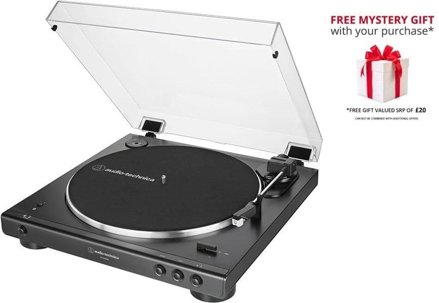 Audio Technica Audio-Technica LP60XBT Turntable, Bluetooth, Black - Free Gift RRP £20!