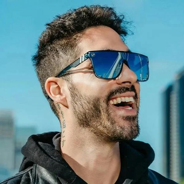 Blenders Sunglasses Sci-Fi 2HM M9 Deep Blue Grey Polarized