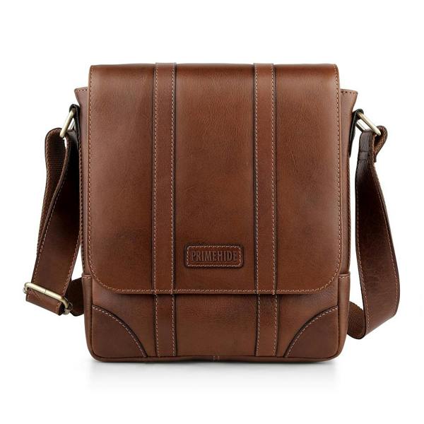 PRIMEHIDE Small Leather Messenger Bag - Ridgeback