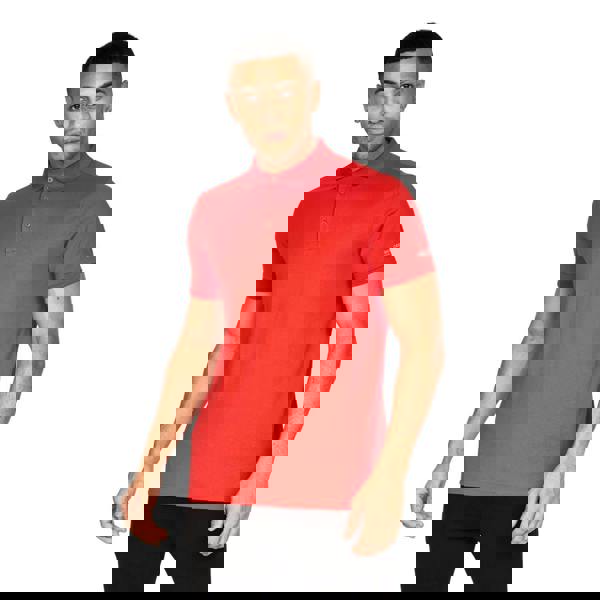 Crosshatch Mens Traymax Polo Shirt (Pack of 3) - Black/Blue/Red - 